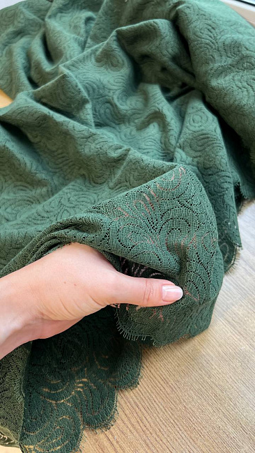 картинка Плательное кружево от Gucci в изумрудном цвете магазин являющийся официальным дистрибьютором в России 
