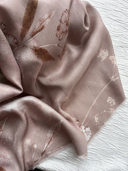 картинка Плательная вискоза от Max Mara в пудровом цвете магазин являющийся официальным дистрибьютором в России 