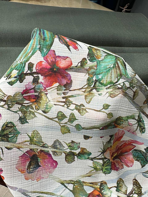 картинка Летний шелковый жоржет от Dolce&Gabbana магазин являющийся официальным дистрибьютором в России 