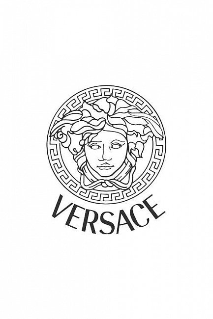 картинка Кулирная гладь с логотипом Versace  магазин являющийся официальным дистрибьютором в России 