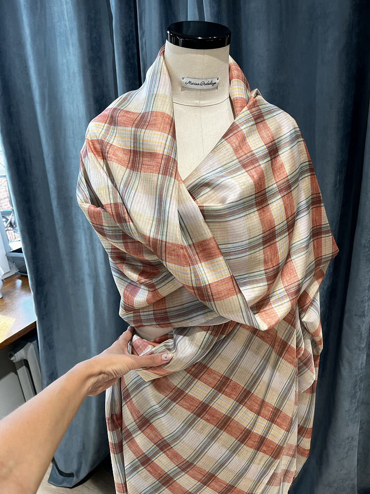 картинка Плательный шелк в клетку от Stella McCartney от магазина