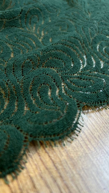 картинка Плательное кружево от Gucci в изумрудном цвете магазин являющийся официальным дистрибьютором в России 